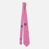 MODERNE BEWERKBARE SCHATTIGEE HOT ROZE AFBEELDING  STROPDAS (Achterkant)