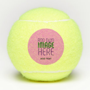 MODERNE BEWERKBARE SCHATTIGEE HOT ROZE AFBEELDING  TENNISBALLEN
