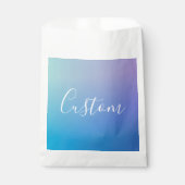 Moderne bewerkbare script schrijven | Kleurrijke O Bedankzakje (Voorkant)