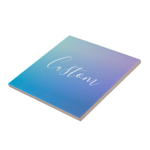 Moderne bewerkbare script schrijven Kleurrijke O Tegeltje