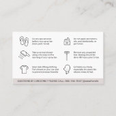 Moderne bewerkbare snuit, tenzij verstuiver voor v visitekaartje (Achterkant)