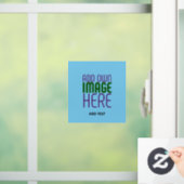MODERNE BEWERKBARE SWAG HEMELBLAUWE AFBEELDINGSTEK RAAMSTICKER (Huis)