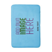 MODERNE BEWERKBARE SWAG SKY BLUE AFBEELDING TEKST  BADMAT (Voorkant Verticaal)