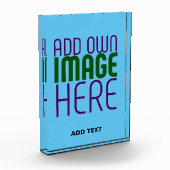 MODERNE BEWERKBARE SWAG SKY BLUE AFBEELDING TEKST FOTOBLOKKEN (Links)