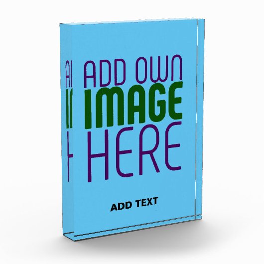 MODERNE BEWERKBARE SWAG SKY BLUE AFBEELDING TEKST  FOTOBLOKKEN (Links)