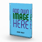 MODERNE BEWERKBARE SWAG SKY BLUE AFBEELDING TEKST FOTOBLOKKEN (Rechts)