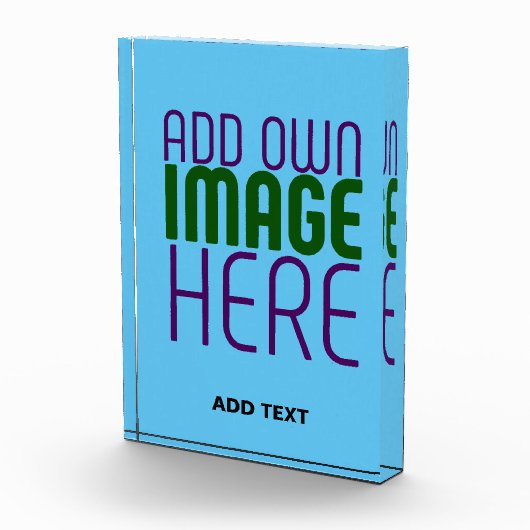 MODERNE BEWERKBARE SWAG SKY BLUE AFBEELDING TEKST FOTOBLOKKEN (Rechts)