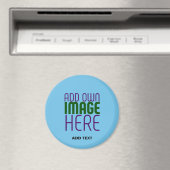 MODERNE BEWERKBARE SWAG SKY BLUE AFBEELDING TEKST  MAGNEET (Insitu (Vaatwasser))