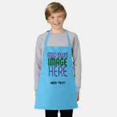 MODERNE BEWERKBARE SWAG SKY BLUE AFBEELDING TEKST  SCHORT (Gedragen)