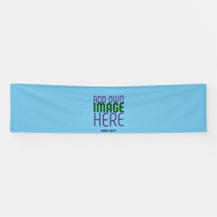 MODERNE BEWERKBARE SWAG SKY BLUE AFBEELDING TEKST SPANDOEK