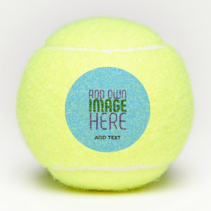 MODERNE BEWERKBARE SWAG SKY BLUE AFBEELDING TEKST  TENNISBALLEN