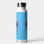 MODERNE BEWERKBARE SWAG SKY BLUE AFBEELDING TEKST  WATERFLES (Links)