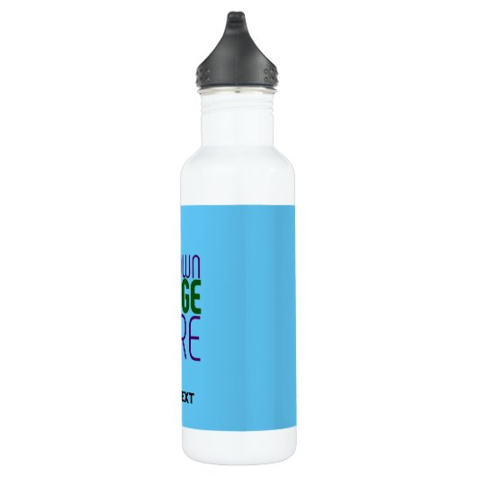 MODERNE BEWERKBARE SWAG SKY BLUE AFBEELDING TEKST  WATERFLES  (Rechts)