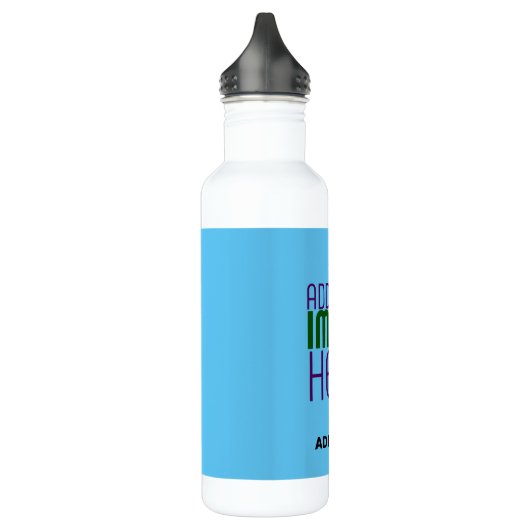 MODERNE BEWERKBARE SWAG SKY BLUE AFBEELDING TEKST  WATERFLES  (Links)