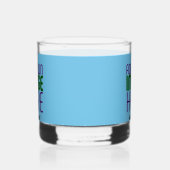 MODERNE BEWERKBARE SWAG SKY BLUE AFBEELDING TEKST  WHISKY GLAS (Rechts)