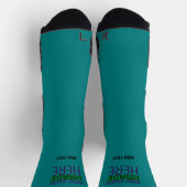 MODERNE BEWERKBARE TEAL GROENE AFBEELDING TEKST SA SOKKEN (Top)