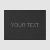 Moderne bewerkbare tekst | Donkergrijs en zwart Tissuepapier (Voorkant)