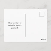 Moderne bewerkbare tekst in witte Logo-stijl Lijst Briefkaart (Achterkant)