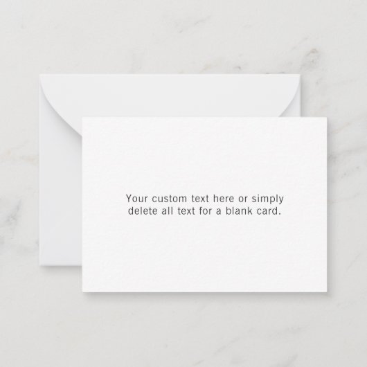 Moderne bewerkbare tekst in witte Logo-stijl Lijst Notitiekaartje (Achterkant)