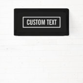 Moderne bewerkbare tekst in witte Logo-stijl Lijst Spandoek (Insitu)