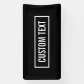 Moderne bewerkbare tekst in witte Logo-stijl Lijst Spandoek (Verticaal)