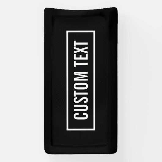 Moderne bewerkbare tekst in witte Logo-stijl Lijst Spandoek (Verticaal)