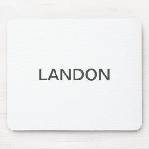 Moderne bewerkbare tekst   Wit & Donkergrijs Muismat