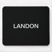 Moderne bewerkbare tekst | Zwart-wit Muismat (Voorkant)