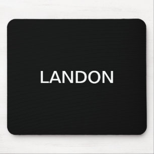 Moderne bewerkbare tekst   Zwart-wit Muismat