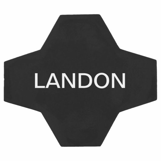 Moderne bewerkbare tekst | Zwart-wit Voetbal (Enkel)