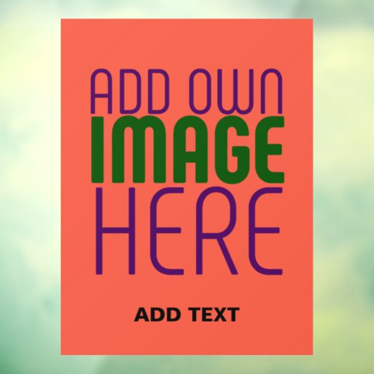 MODERNE BEWERKBARE TOMATENRODE AFBEELDINGSTEKSTSja Raamsticker (Vel 3)