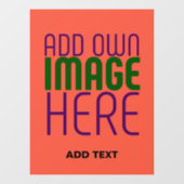 MODERNE BEWERKBARE TOMATENRODE AFBEELDINGSTEKSTSja Raamsticker (Vel)