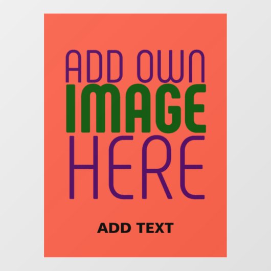 MODERNE BEWERKBARE TOMATENRODE AFBEELDINGSTEKSTSja Raamsticker (Vel)