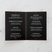 Moderne Bewerkbare Volgorde van de Huwelijksplecht Programma (Binnen)