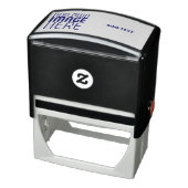MODERNE BEWERKBARE WITTE AFBEELDINGSTEKSTSjabloon  Zelfinktende Stempel (Product)