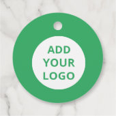 Moderne bewerkbare zakelijke Logo kerstvakantie Bedankjes Labels (Achterkant)