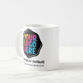 Moderne bewerkbare zakelijke promotie Logo Sjabloo Koffiemok (Voorkant links)