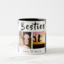 Moderne BFF 4-foto collage Mok