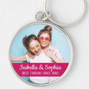 Moderne BFF foto Beste vrienden namen Sleutelhanger