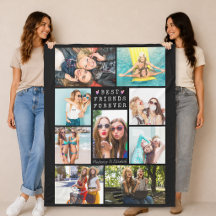 Moderne BFFS VOOR ALTIJD Fotocollage Namen