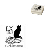 Moderne bibliotheekkat, Boek  Rubberstempel (Gestempeld)