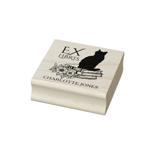 Moderne bibliotheekkat, Boek  Rubberstempel (Stempel)