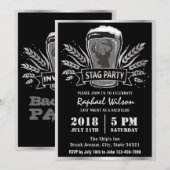 Moderne Biergerst Jonge-Mannen-afscheidspartij Uit Kaart (Voorkant / Achterkant)