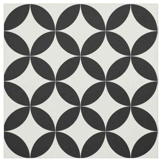 Moderne Big Circles uit de midden van de eeuw herh Stof (Swatch)