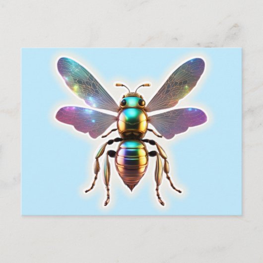 Moderne bij briefkaart (Voorkant)