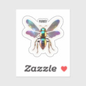 Moderne bij sticker (Vel)