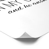 Moderne bijbelafdrukprinter 120:1 poster (Hoek)