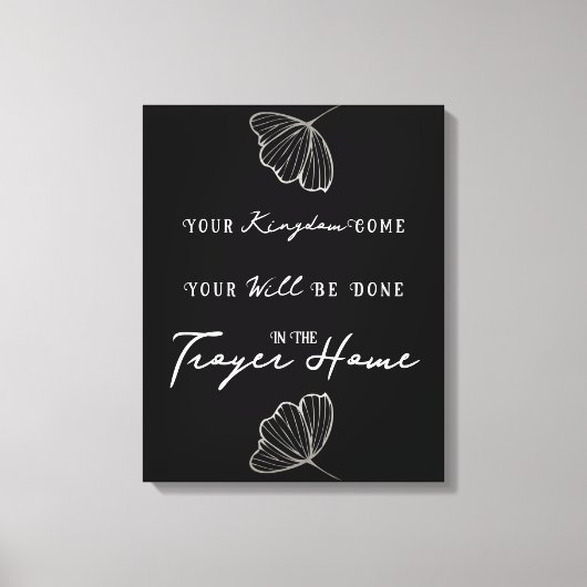 Moderne Bijbelprijsopgave geprezen persoonlijke fa Canvas Afdruk (Voorkant)