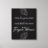 Moderne Bijbelprijsopgave geprezen persoonlijke fa Canvas Afdruk (Voorkant)