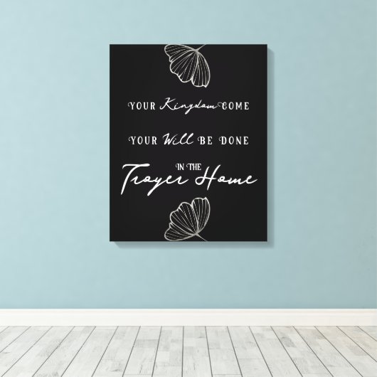 Moderne Bijbelprijsopgave geprezen persoonlijke fa Canvas Afdruk (Insitu (Houten vloer))